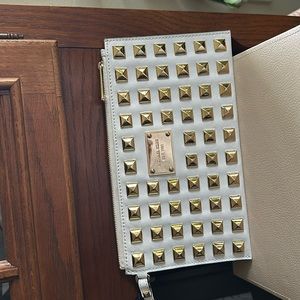 Pyramid Leather Kors clutch